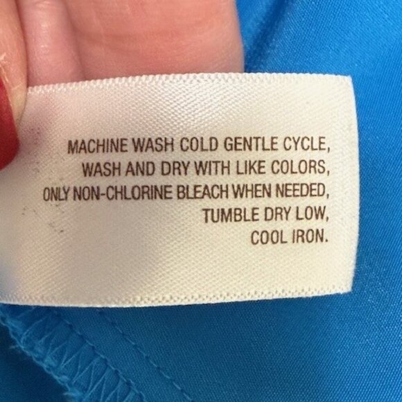 Old Navy Women’s Royal Blue Two Toned Straps Dress Size L - Ties In The Back - Picture 5 of 10